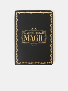 The A5 Notebook - Black with Gold Foiling
