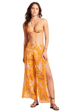 Palm Paradise Beach Trousers Rockmelon - L