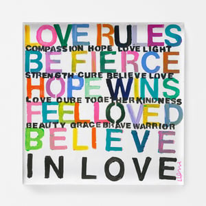 Love Rules Art Print