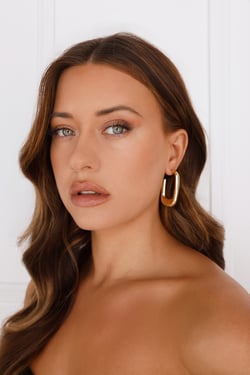 Made Up My Mind Earrings Gold
