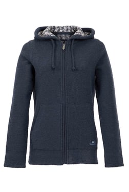 Weird Fish Weylin Full Zip Eco Macaroni Hoodie Navy Size 10