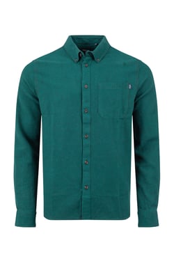 Weird Fish Baskerville Houndstooth Flannel Shirt Deep Teal Size XL