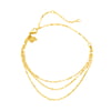 Rolo Trio Chain Anklet – Waterproof