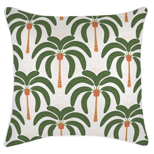 Cushion Cover-With Piping-Costa Del Sol White-60cm x 60cm