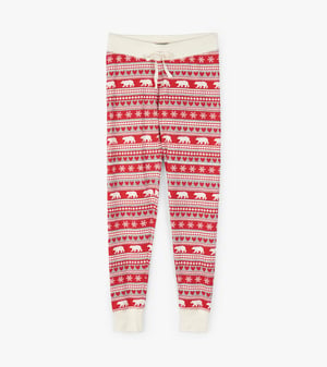 Fair Isle Bear Women's Sleep Leggings