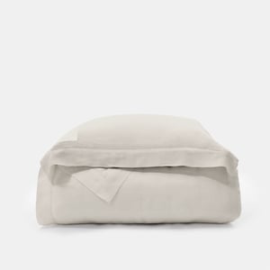 Signature Duvet Set Twin XL Moscato Beige Beach House Linen , Luxury Organic Bedding and Sheet Sets , PROSSIONI