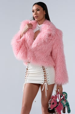 AKIRA Divine Feminine Faux Fur Coat | Size XL