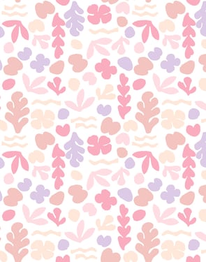 Small Sea Garden' Wallpaper by Tea Collection - Ballet Slipper - Traditional / 27 in. x 27 ft.