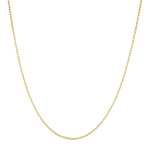 Box Chain Link Necklace Gold