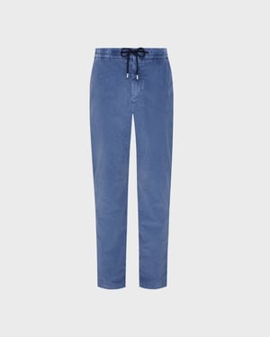 Vilebrequin - Men Elastic Waist Pants Velvet - Pant - Clemence - Blue - Size 34