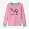 Girls Western Horses Pajama Set