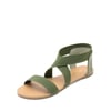 DREAM PAIRS Elastic Ankle Strap Flat Sandals