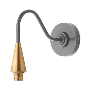 Cone wall fitting in poppy seed