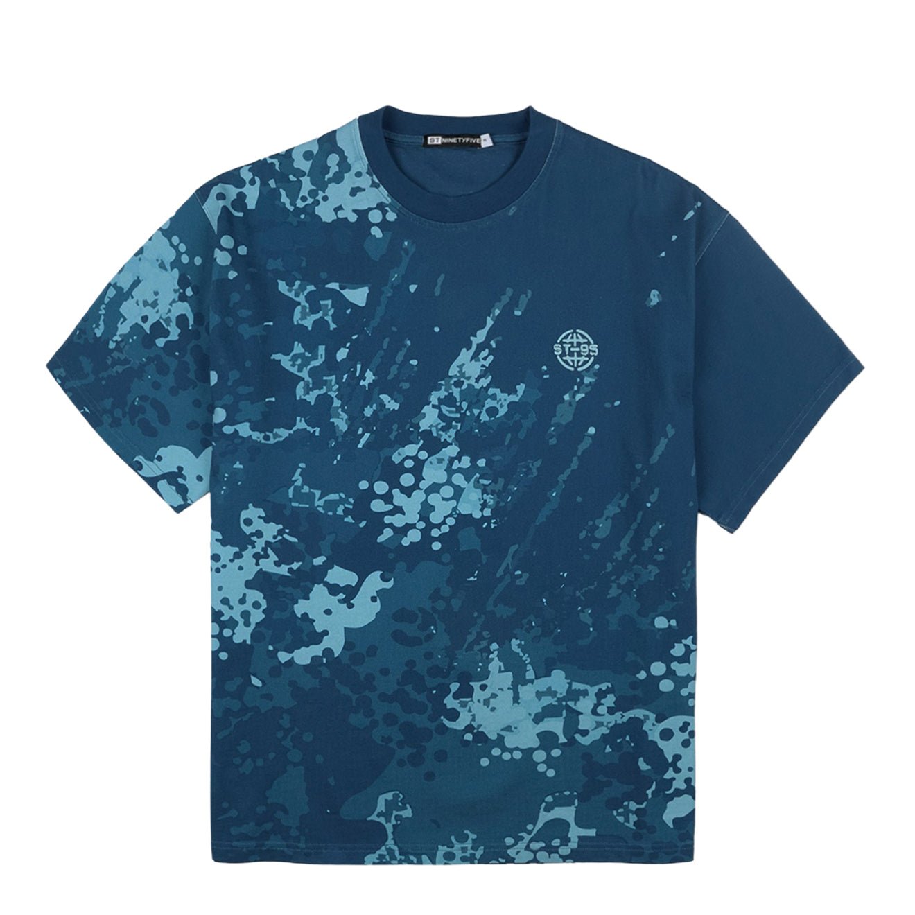 ST-95 x Anna Bergonzini Camouflage T-Shirt Blue