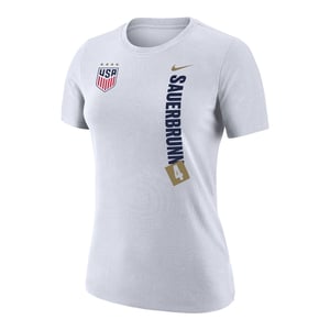 Women's Nike USWNT Vertical Sauerbrunn White Tee / XL