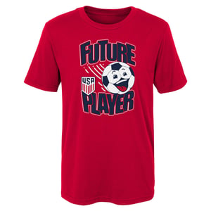 Junior Outerstuff USMNT Future Soccer Player Red Tee / 4