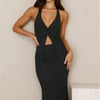 Coral Cove Halter Top Black