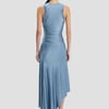 Victoria Beckham Twist Dress In Stone - 12 - Womens