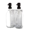 Chrome Double Wall Mounted Soap Dispenser