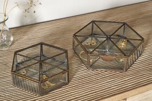 nkuku Sitara Jewellery Box | Gifting | Large | Antique Brass