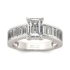 Jeulia Classic Emerald Cut Sterling Silver Ring