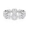 Jeulia Celestial Star Circle Women's Ring Sterling Silver