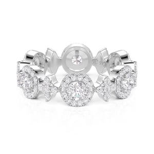 Jeulia Celestial Star Circle Women's Ring Sterling Silver