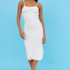 New World Midi Dress White