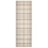 Isla Plaid Neutral Eco-Washable Runner - 75x220cm