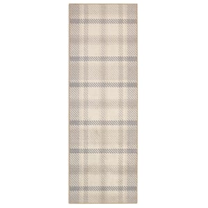 Isla Plaid Neutral Eco-Washable Runner - 75x220cm