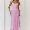 Refined Shine Maxi Dress Pink