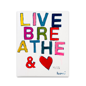 And Love Original Painting by Kerri Rosenthal