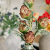 25" Artificial Purple Artichoke Stems