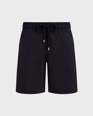 Vilebrequin - Men Long Swim Shorts Solid - Swimwear - Okoa - Black - Size XXXL