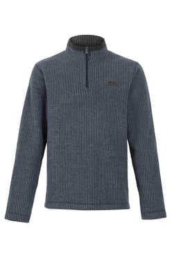 Weird Fish Newark 1/4 Zip Grid Fleece Navy Size M