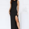 Starlit Grace Maxi Dress Black