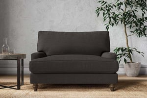 nkuku Marri Love Seat | Make To Order | Brera Linen Espresso | No Colour