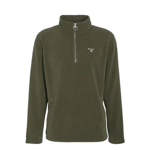 Barbour Essentials Half Zip Fleece Mid Olive