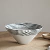 nkuku Juniper Drop Serving Bowl | Serveware | Medium | Cream & Juniper