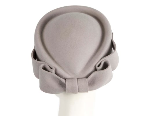Grey Max Alexander Felt Pillbox Hat – Classic Winter Style
