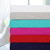 QE Home 200TC Cotton Percale Duvet Cover, Cotton, Purple, King