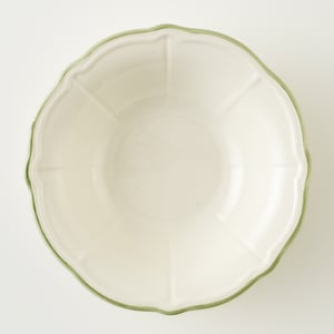Julia Scalloped Stoneware Salad Bowl