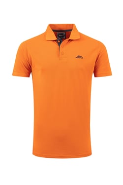 Weird Fish Miles Pique Polo Shirt Brick Orange Size 4XL