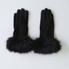 Frosted Elegance Gloves Black