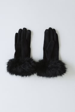 Frosted Elegance Gloves Black
