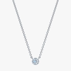 Solitaire Diamond Necklace - 0.10 CT