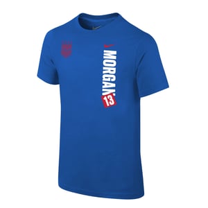 Youth Nike USWNT Vertical Morgan Royal Tee / XL