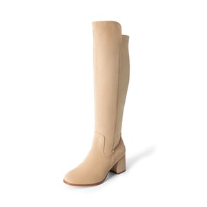 DREAM PAIRS Chunky Knee High Stretch Boots
