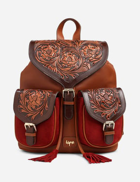 Imperial Opulence Leather Backpack - Tan Full-Grain Leather - Tan
