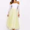 Keeping It Smart Midi Skirt Yellow